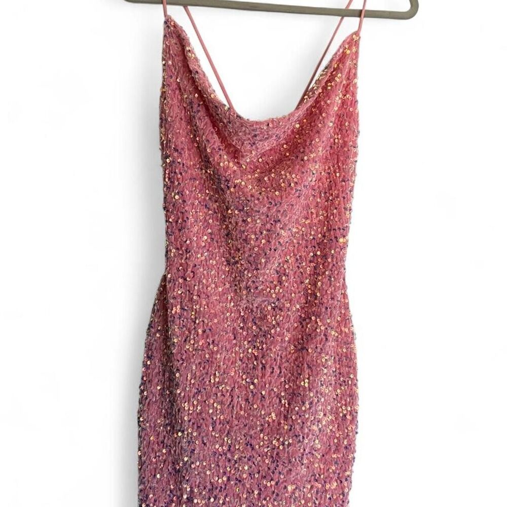 Shop 17 Women's Pink Sequin Mini Dress